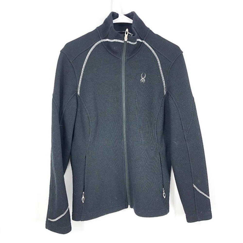 Spyder Core Sweater Knit Full Zip Jacket Sz Large
